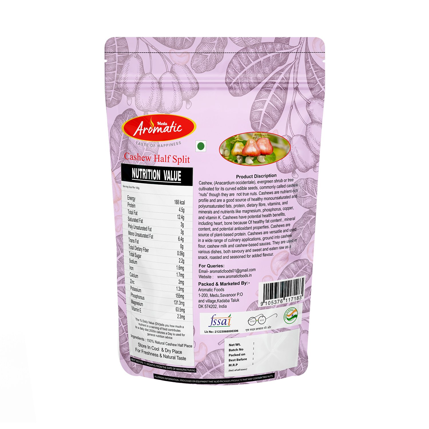 Medu Aromatic Cashew Half Split – 100% Natural Premium Kaju - Image 2