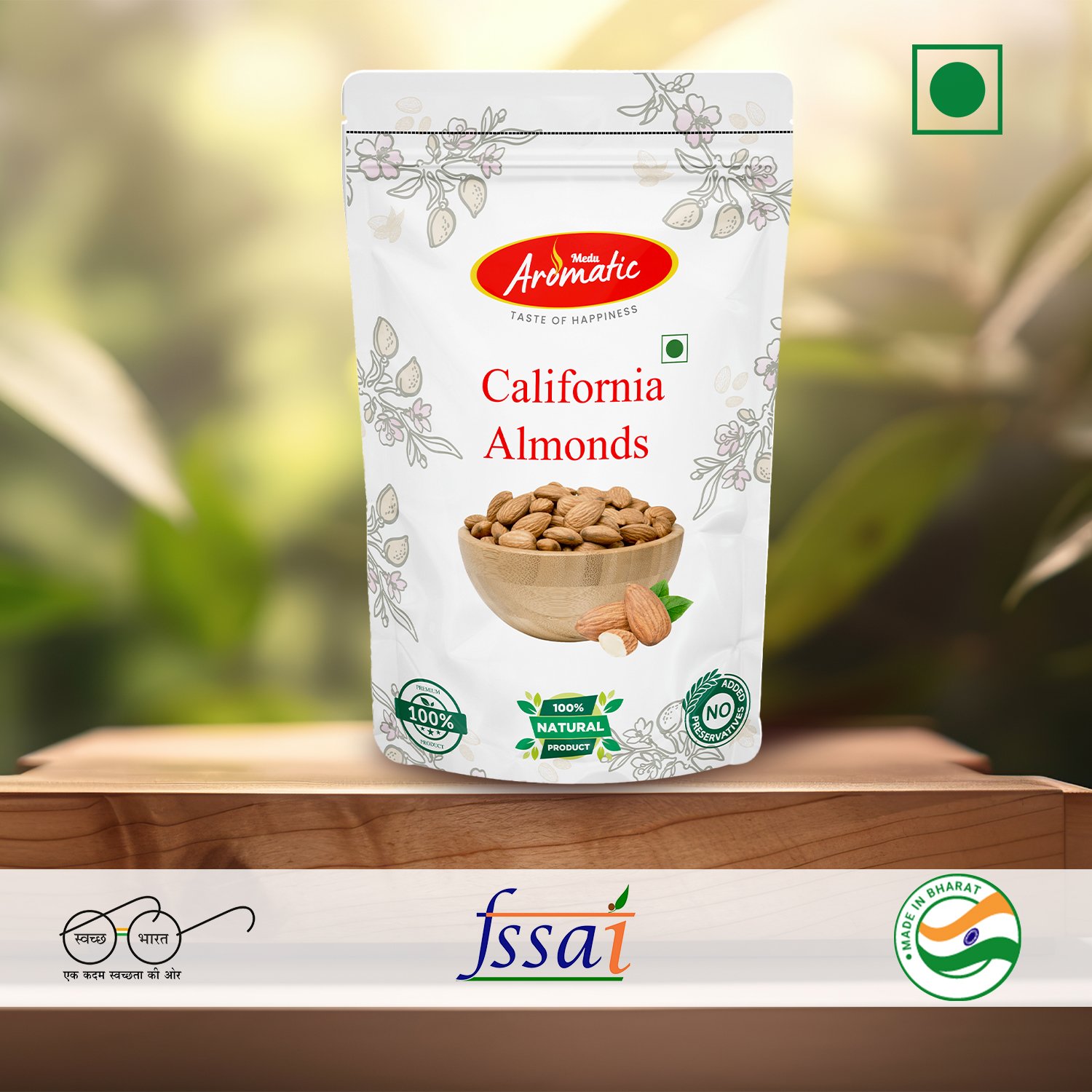 Medu Aromatic California Almonds (Regular Grade) – 100% Natural & Nutrient-Rich - Image 3