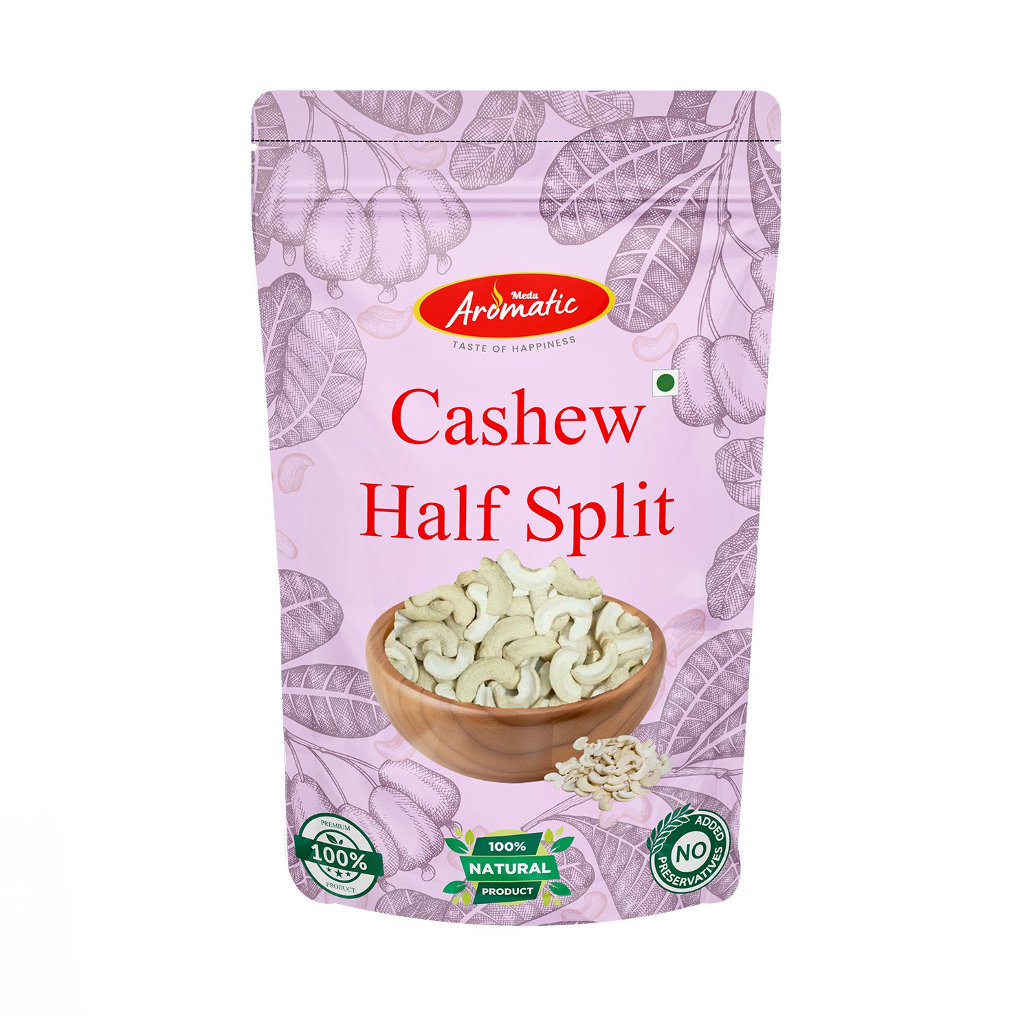 Medu Aromatic Cashew Half Split natural kaju for cooking and baking