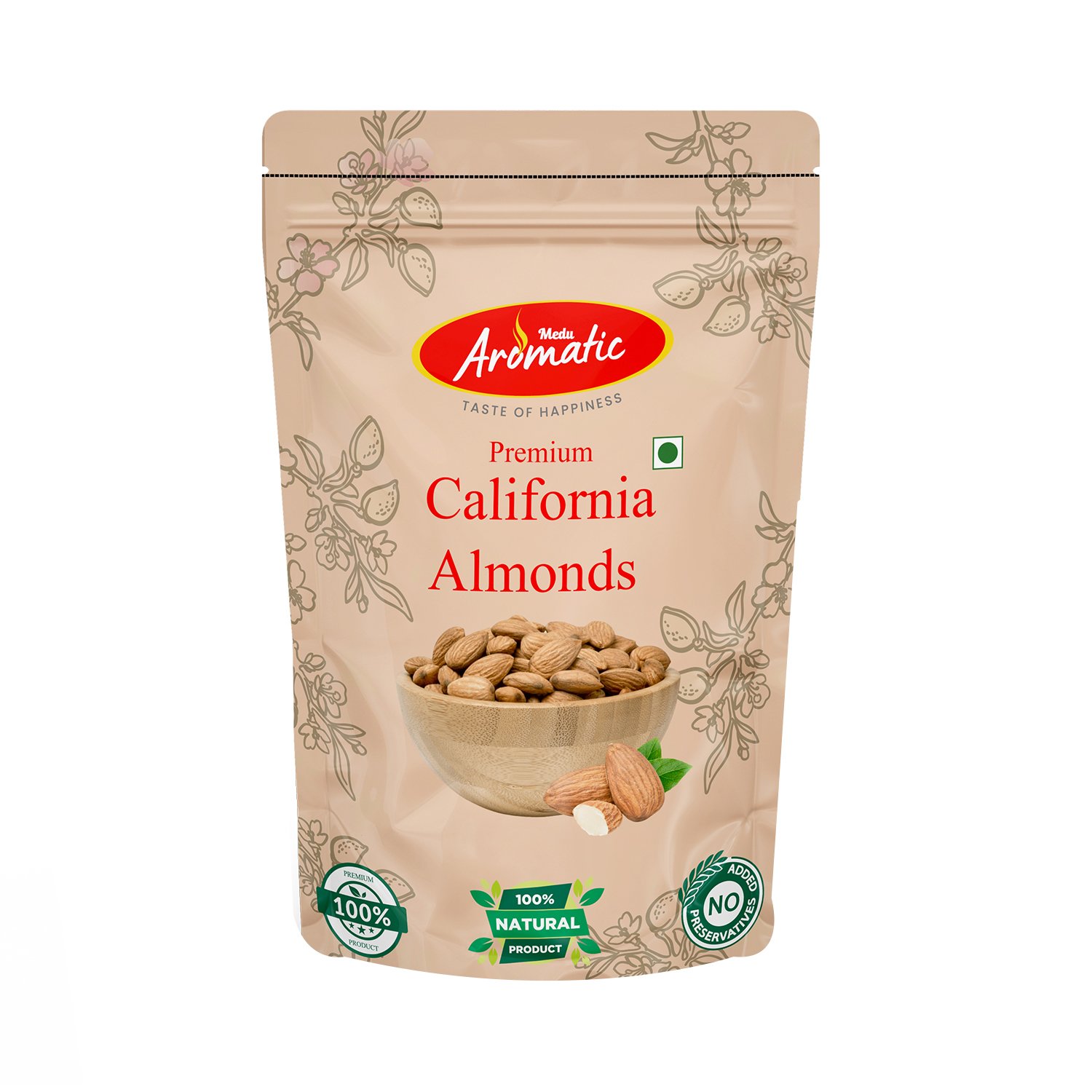 Medu Aromatic Premium California Almonds Jumbo Badam natural